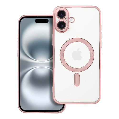 ELECTRO MAG COVER tok, MagSafe-kompatibilis az IPHONE 16 Plus-hoz, rózsaarany színben