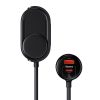 BASEUS autós töltő USB A + Type C + 2 x szivargyújtó PD 5A 30W C00455300121-00 fekete