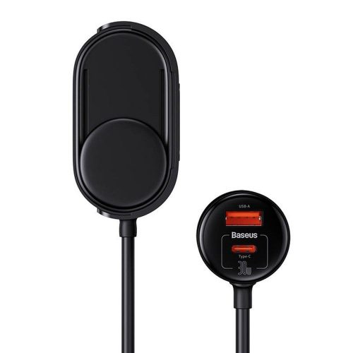 BASEUS autós töltő USB A + Type C + 2 x szivargyújtó PD 5A 30W C00455300121-00 fekete