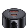 BASEUS autós töltő USB A + Type C + 2 x szivargyújtó PD 5A 30W C00455300121-00 fekete