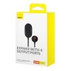 BASEUS autós töltő USB A + Type C + 2 x szivargyújtó PD 5A 30W C00455300121-00 fekete