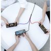 BASEUS cable 3in1 USB A to Micro USB / Lightning / Type C 3,5A CAMLT-BSY01 0,3 m fekete