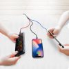 BASEUS cable 3in1 USB A to Micro USB / Lightning / Type C 3,5A CAMLT-BSY01 0,3 m fekete