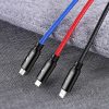 BASEUS cable 3in1 USB A to Micro USB / Lightning / Type C 3,5A CAMLT-BSY01 0,3 m fekete