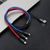 BASEUS cable 3in1 USB A to Micro USB / Lightning / Type C 3,5A CAMLT-BSY01 0,3 m fekete
