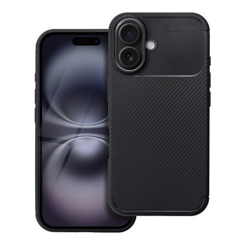 Tok CARBON PREMIUM IPHONE 16 fekete tok fekete