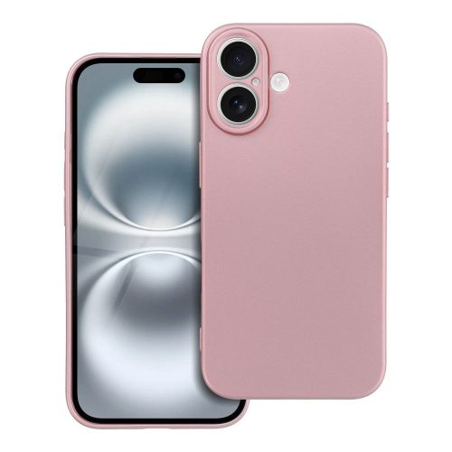METALLIC tok IPHONE 16-hoz rózsaszín