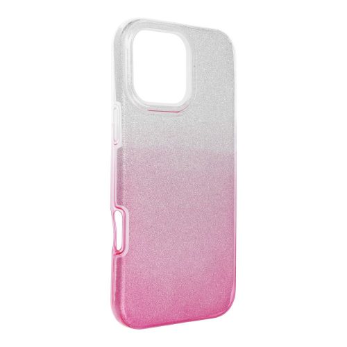 SHINING tok IPHONE 16 Pro Max-hoz áttetsző rózsaszín