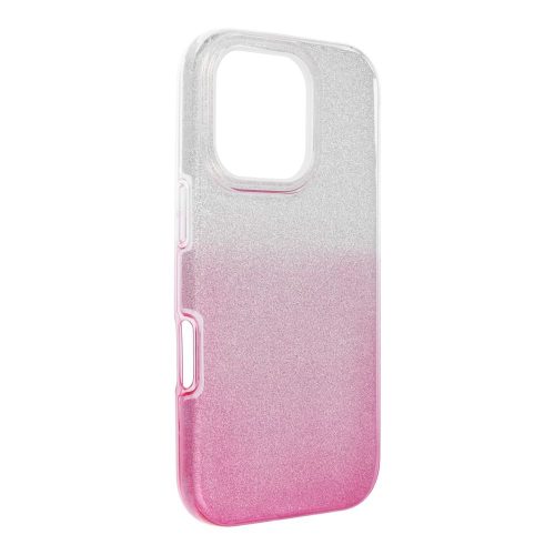 SHINING tok IPHONE 16 Pro-hoz átlátszó rózsaszín