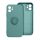 SILICONE RING tok IPHONE 16-hoz zöld