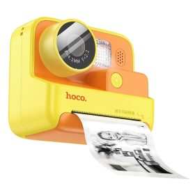   HOCO digitális gyerek fényképezőgép nyomtatóval DV200 sárga