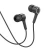 HOCO vezetékes fülhallgató Jack 3,5 mm mikrofonnal M104 fekete