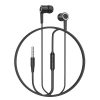 HOCO vezetékes fülhallgató Jack 3,5 mm mikrofonnal M104 fekete