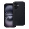 SILICONE MAG COVER (nagy lyukas) tok kompatibilis MagSafe-el IPHONE 16-hoz fekete