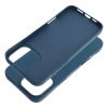 SILICONE MAG COVER (nagy lyukú) tok kompatibilis a MagSafe-fel az IPHONE 16 Pro Max készülékhez, kék színben.