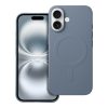 SILICONE MAG COVER (nagy lyuk) tok kompatibilis a MagSafe-fel az IPHONE 16-hoz világoskék színben