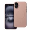 SILICONE MAG COVER (nagy lyuk) tok kompatibilis a MagSafe rendszerrel IPHONE 16 Plus készülékhez, rózsaszín