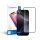 Edzett üveg kék Star - APP IPHONE 16 Pro 5D Full Cover fekete