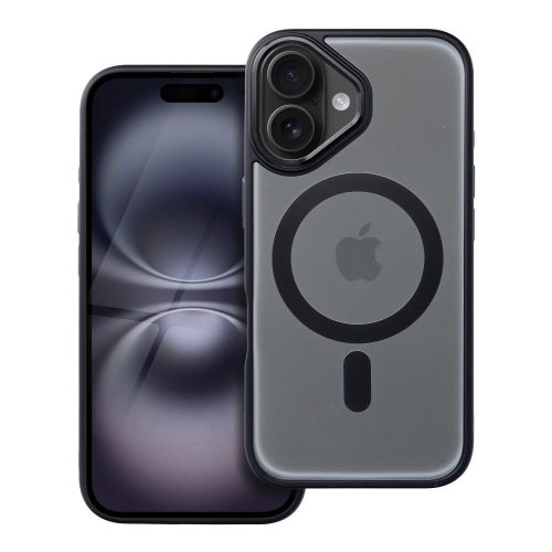 MATTE MAG COVER tok, amely kompatibilis a MagSafe-fel, IPHONE 16-hoz, fekete