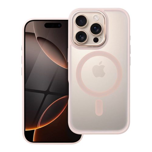MATTE MAG COVER tok, amely kompatibilis a MagSafe rendszerrel, IPHONE 16 Pro-hoz, rózsaszín