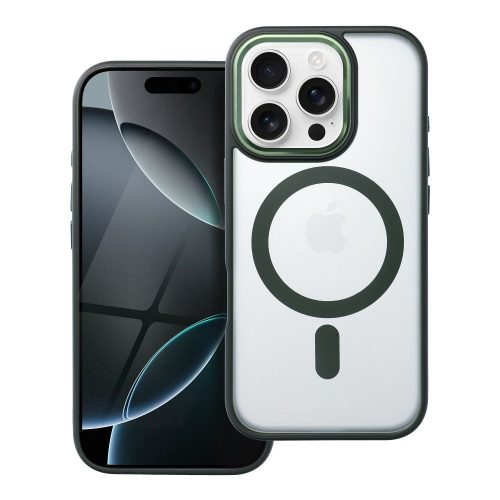 MATTE MAG COVER tok kompatibilis a MagSafe-fel IPHONE 16 Pro-hoz zöld