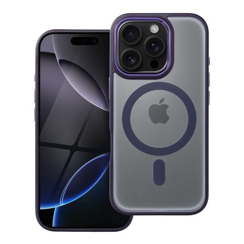 MATTE MAG COVER tok kompatibilis a MagSafe-fel IPHONE 16 Pro-hoz, lila színben