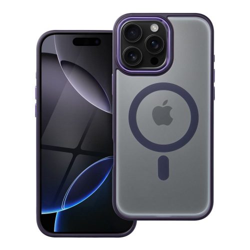 MATTE MAG COVER tok kompatibilis a MagSafe-fel IPHONE 16 Pro Max számára lila