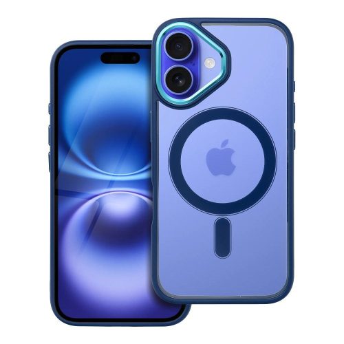 COLOR EDGE MAG COVER tok kompatibilis a MagSafe-fel IPHONE 16-hoz tengerészkék színben
