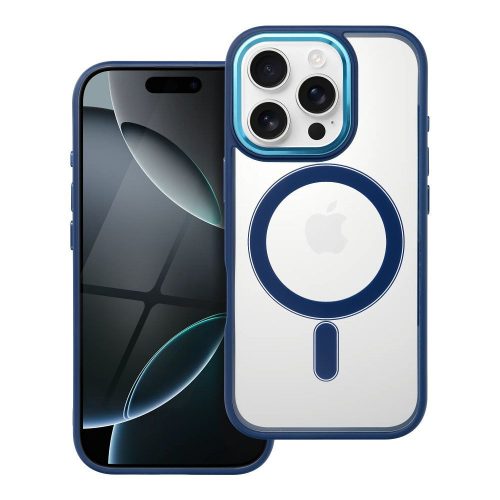 COLOR EDGE MAG COVER tok kompatibilis a MagSafe-fel IPHONE 16 Pro-hoz tengerészkék színben