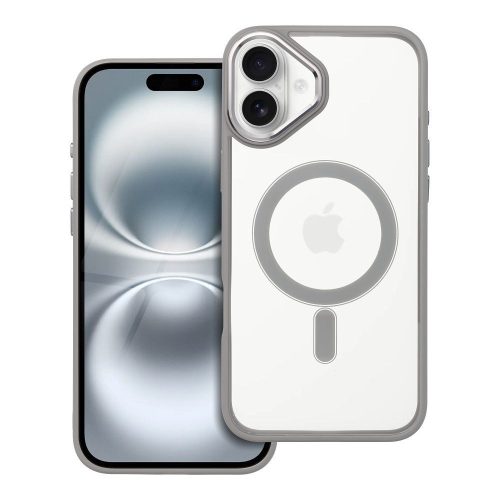 COLOR EDGE MAG COVER tok kompatibilis a MagSafe-fel az IPHONE 16 Plus titánium szürke esetében