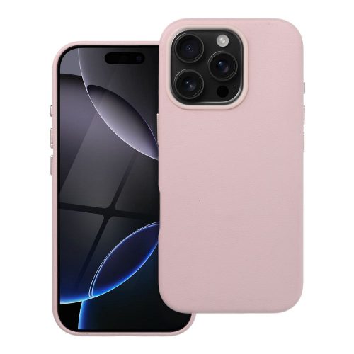 bőr MAG COVER tok IPHONE 16 Pro készülékhez homokrózsaszín színben
