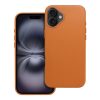 bőr MAG COVER tok IPHONE 16 Plus-hoz narancssárga