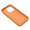 bőr MAG COVER tok IPHONE 16 Plus-hoz narancssárga