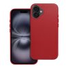 bőr MAG COVER tok IPHONE 16 Plus-hoz piros