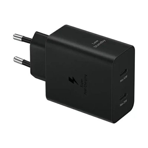 SAMSUNG epiroseti töltő Type C + Type C to Type C kábel PD 3A 50W EP-T5020XBEGEU fekete bliszter