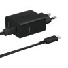 SAMSUNG epiroseti töltő Type C + Type C to Type C kábel PD 3A 50W EP-T5020XBEGEU fekete bliszter