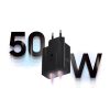 SAMSUNG epiroseti töltő Type C + Type C to Type C kábel PD 3A 50W EP-T5020XBEGEU fekete bliszter