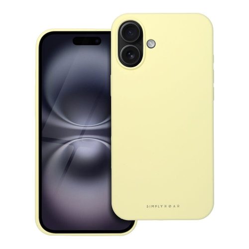 ROAR tok CLOUD SKIN az IPHONE 16 Plus-hoz Világos sárga