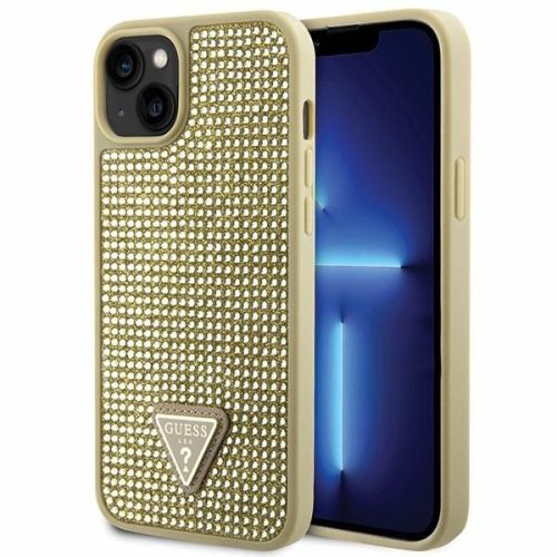GUESS tok IPHONE 13 / 14 / 15 GUHCP14SHDGTPD (Rhinestone Triangle) arany