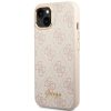 GUESS case for IPHONE 13 / 14 / 15 GUHCP14SHG4SHP (4G Vintage Gold Logo) pink