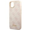 GUESS case for IPHONE 13 / 14 / 15 GUHCP14SHG4SHP (4G Vintage Gold Logo) pink