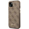 GUESS case for IPHONE 13 / 14 / 15 GUHCP14SHG4SHW (4G Vintage Gold Logo) brown