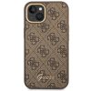GUESS case for IPHONE 13 / 14 / 15 GUHCP14SHG4SHW (4G Vintage Gold Logo) brown