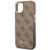GUESS case for IPHONE 13 / 14 / 15 GUHCP14SHG4SHW (4G Vintage Gold Logo) brown