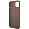GUESS case for IPHONE 13 / 14 / 15 GUHCP14SHG4SHW (4G Vintage Gold Logo) brown