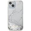 GUESS tok IPHONE 13 / 14 / 15 GUHCP14SLCSGSGH (Liquid Glitter Marble) fehér