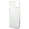 GUESS tok iPHONE 13 / 14 / 15 GUHCP14SLFLSB (Flower Liquid Glitter) kék