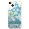GUESS tok iPHONE 13 / 14 / 15 készülékhez GUHCP14SLFLSN (Flower Liquid Glitter) zöld