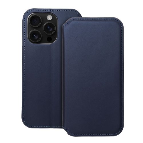 DUAL POCKET könyvtok IPHONE 16 Pro készülékhez, sötétkék