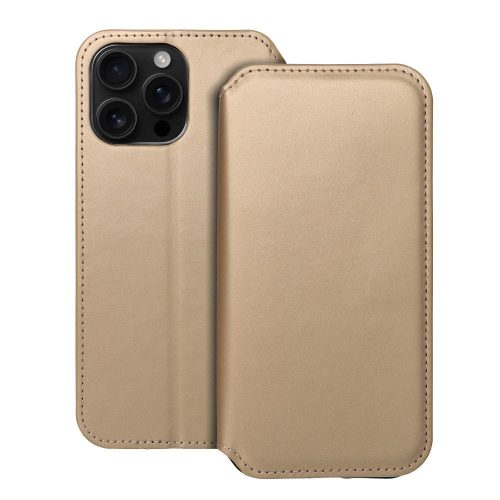 DUAL POCKET Book tok IPHONE 16 Pro Max készülékhez, arany
